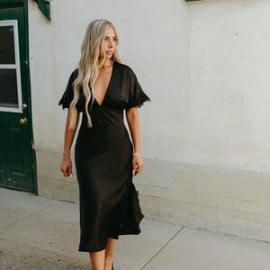 Lulus Tallulah Lace Trim Midi
