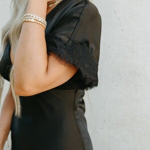 Lulus Tallulah Lace Trim Midi