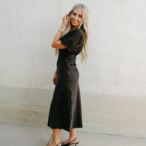 Lulus Tallulah Lace Trim Midi