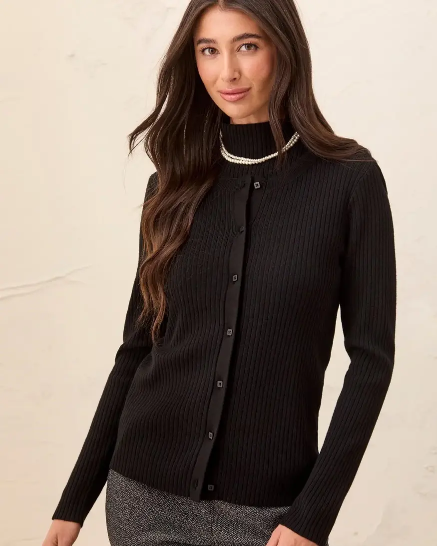 Tribal Caylee Ribbed Cardigan