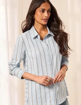 Tribal Calyrix Btn Front Shirt