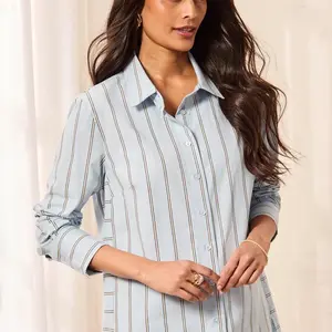 Tribal Calyrix Btn Front Shirt