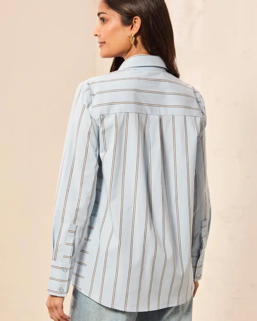 Tribal Calyrix Btn Front Shirt