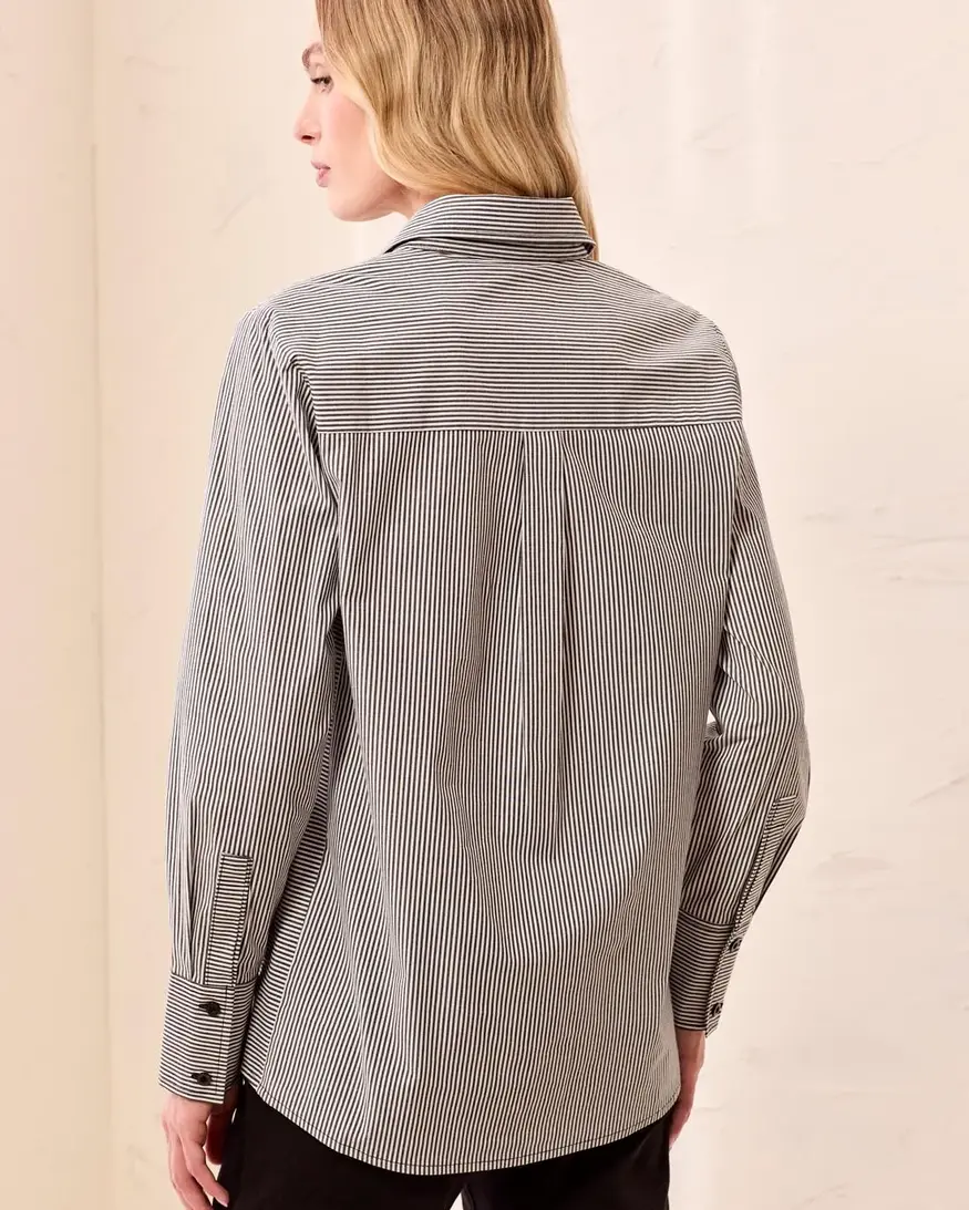 Tribal Calyrix Btn Front Shirt