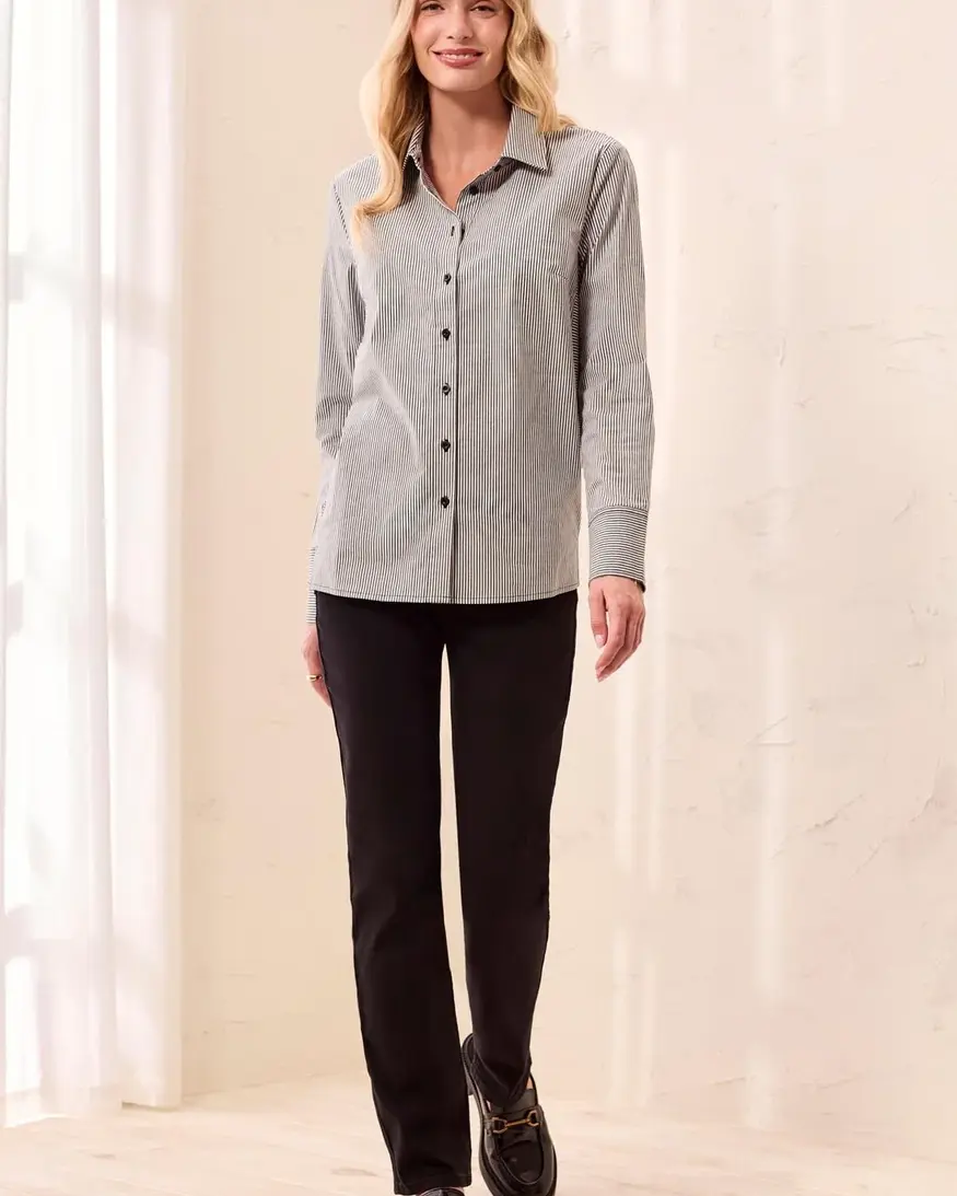 Tribal Calyrix Btn Front Shirt