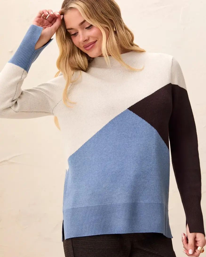 Tribal Cirella Mock Neck Sweater