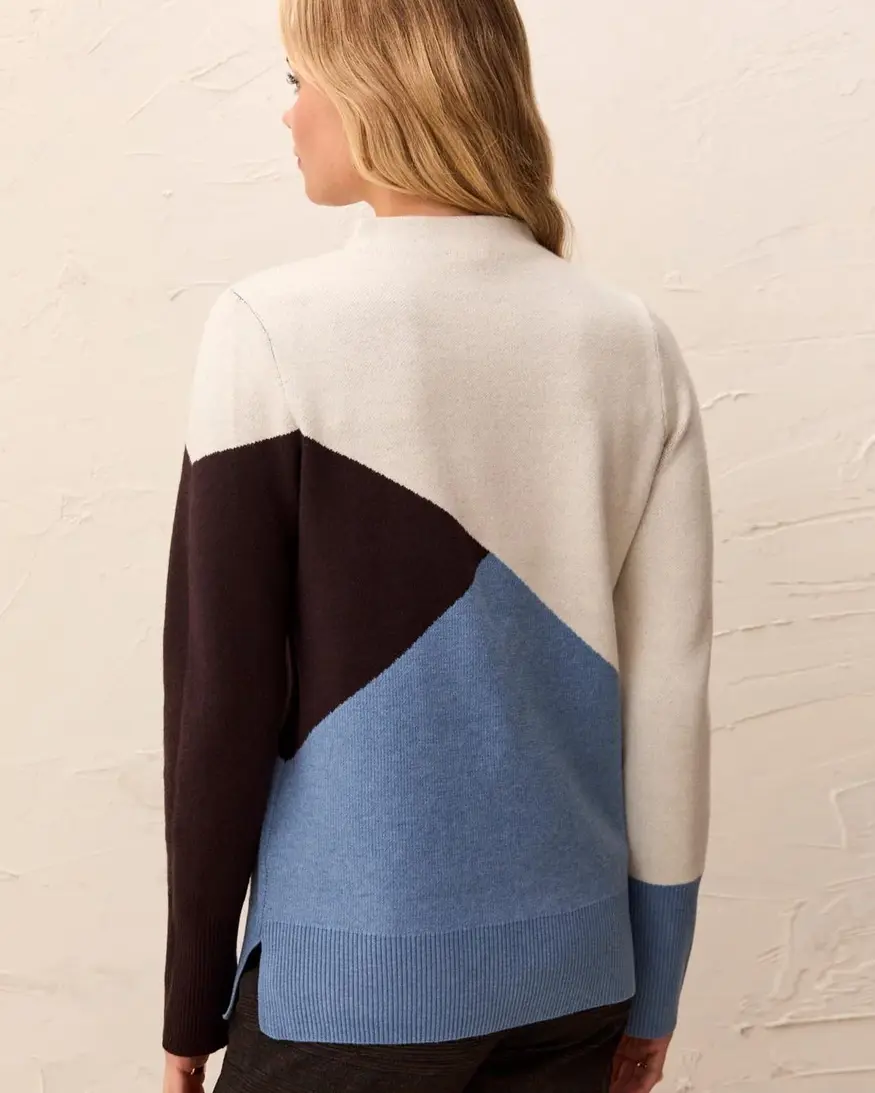 Tribal Cirella Mock Neck Sweater