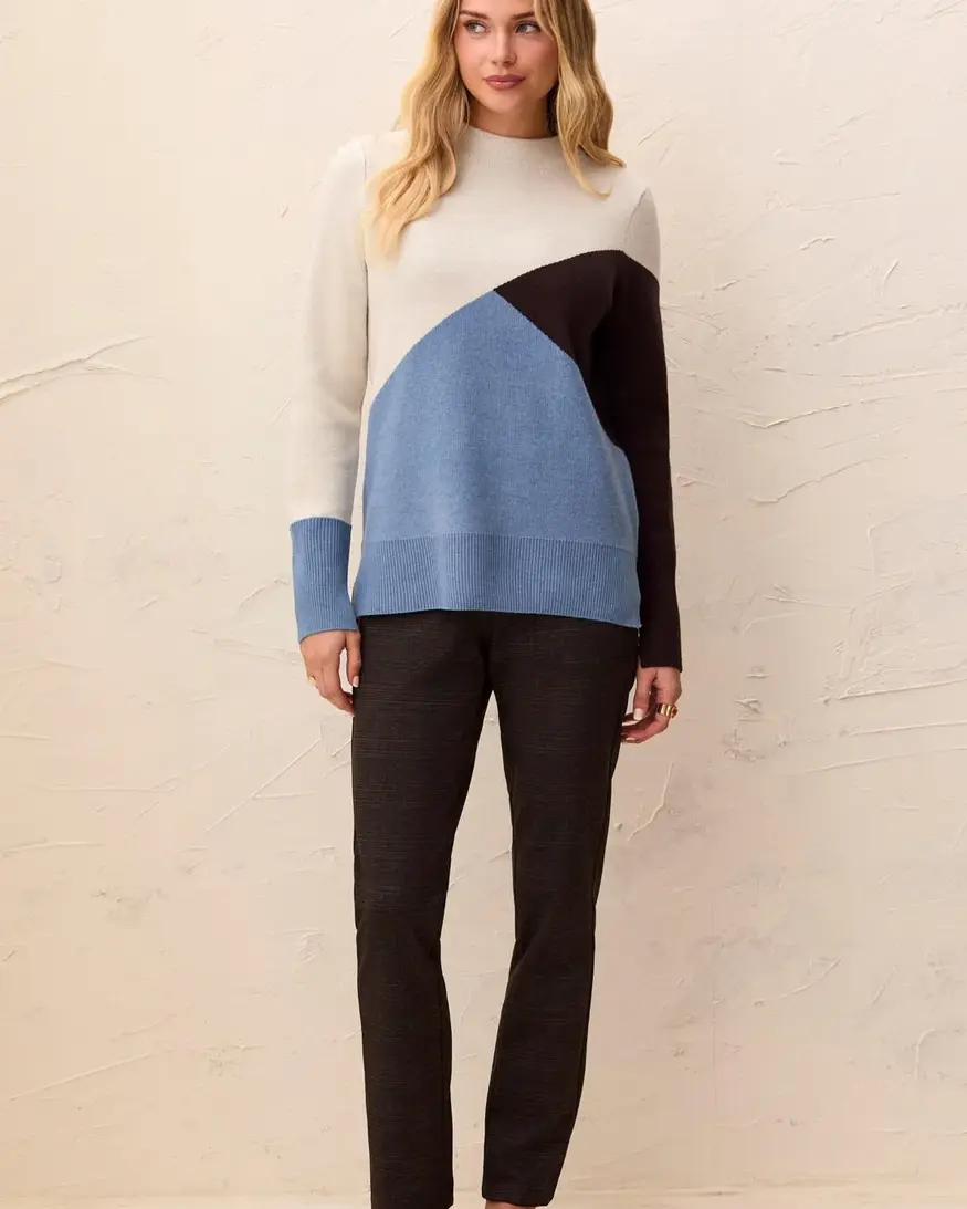 Tribal Cirella Mock Neck Sweater
