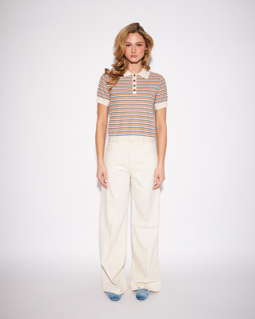 John + Jenn Roland SS Polo Knit