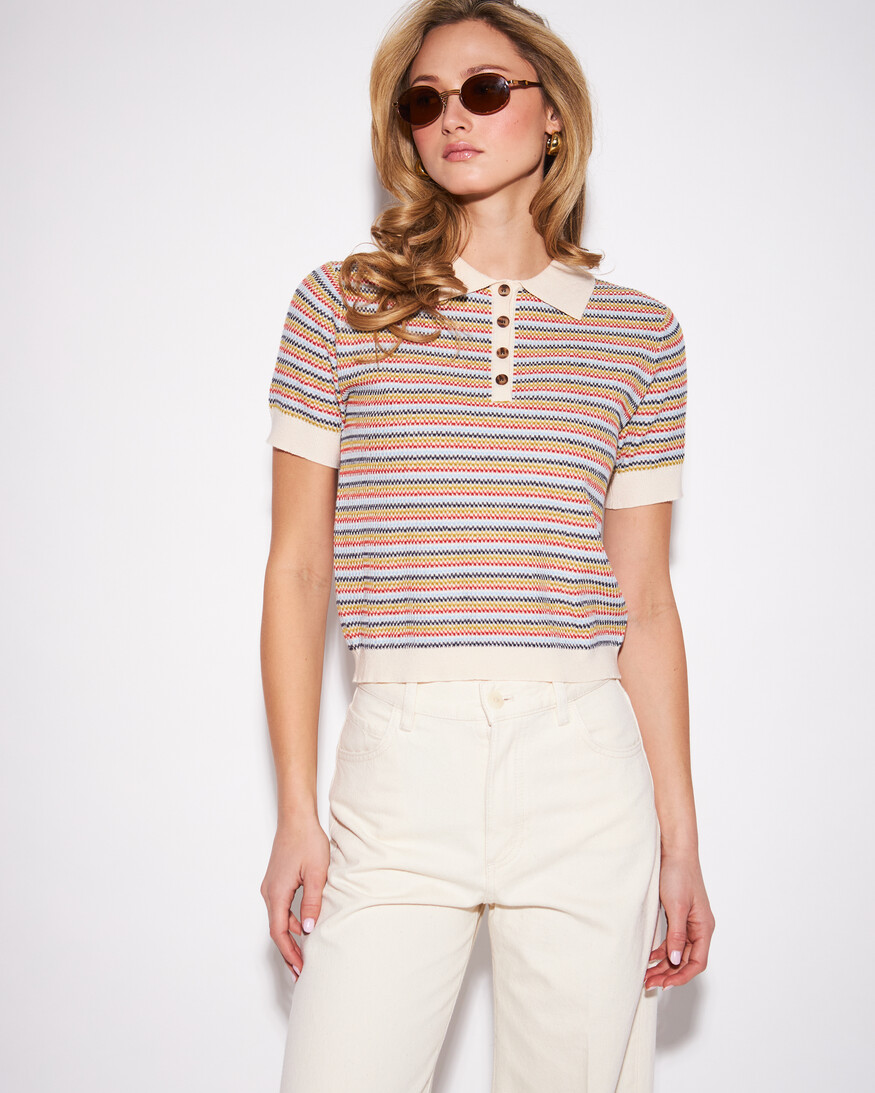 John + Jenn Roland SS Polo Knit
