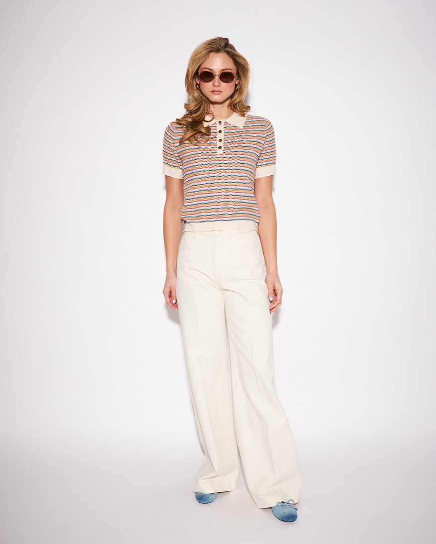 John + Jenn Roland SS Polo Knit
