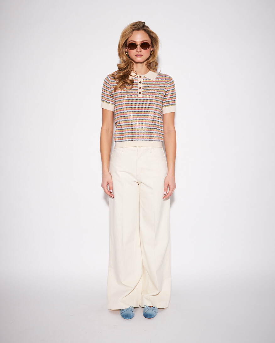 John + Jenn Roland SS Polo Knit