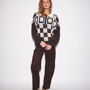 John + Jenn Terri Crochet Knit Pullover