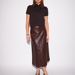John + Jenn Hanson Fur Trim Cardi