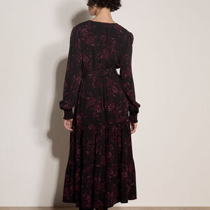 Apricot Wren Button Midi