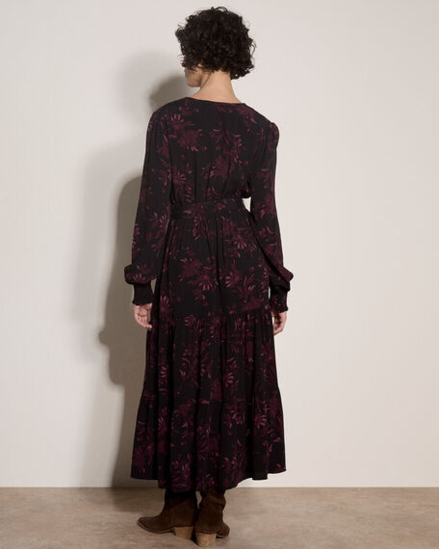 Apricot Wren Button Midi