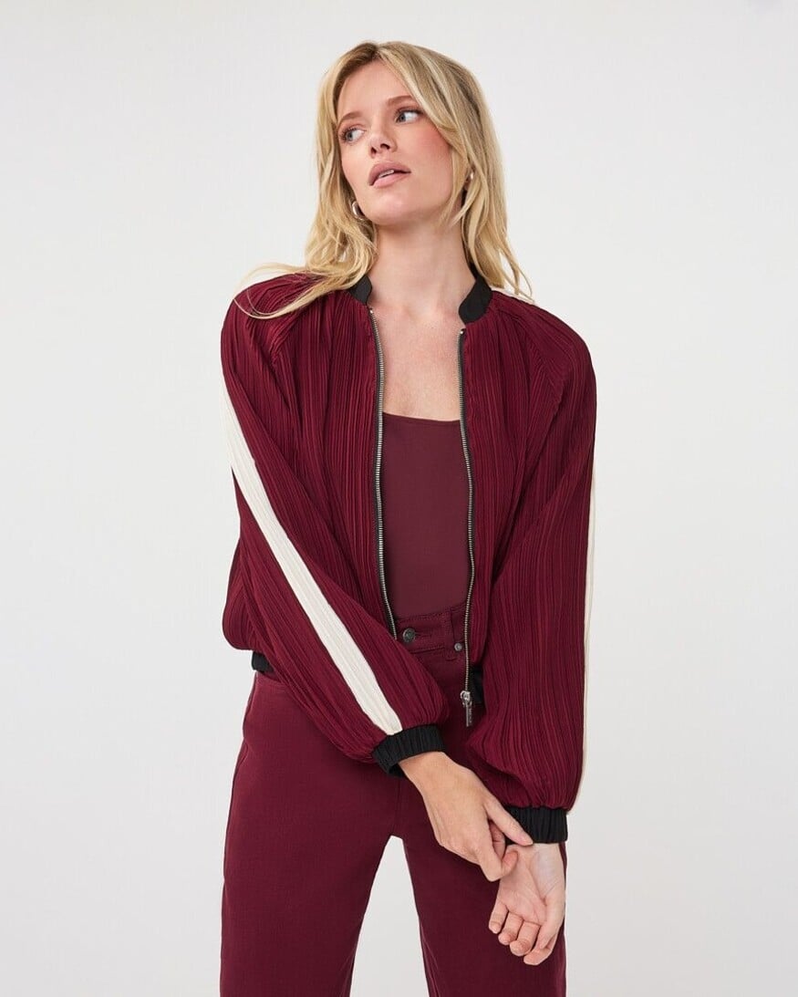Esqualo Wrenley Plisse Bomber