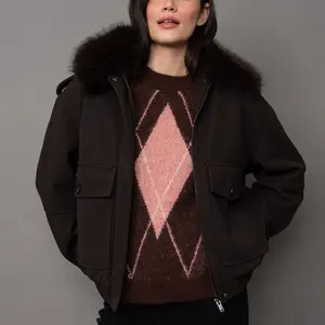 RD Style Mikaya PU Jacket/Faux Fur Collar