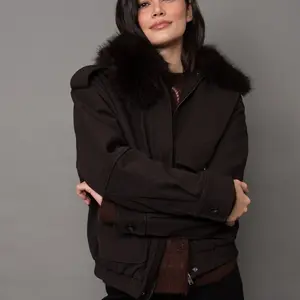RD Style Mikaya PU Jacket/Faux Fur Collar