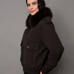 RD Style Mikaya PU Jacket/Faux Fur Collar