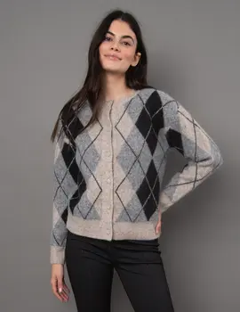 RD Style Agrippina Argyle Cardigan