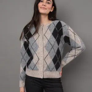 RD Style Agrippina Argyle Cardigan