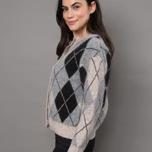 RD Style Agrippina Argyle Cardigan