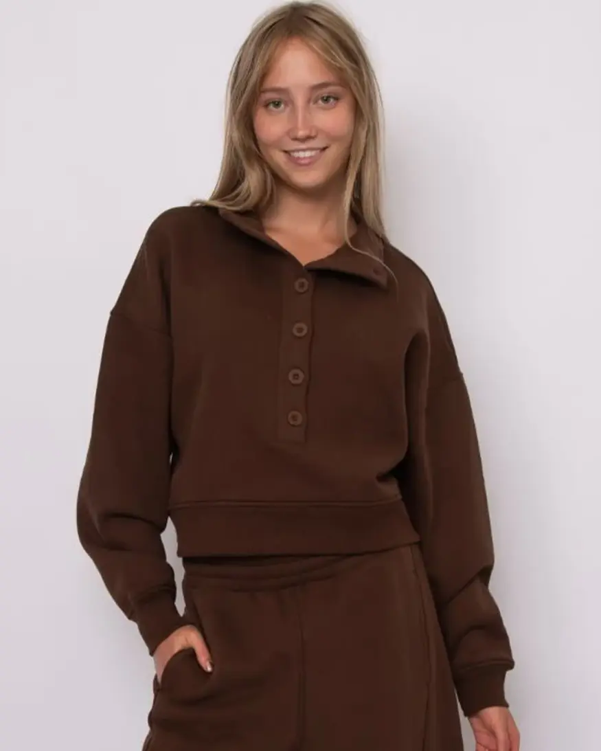 RD Style Malta Fleece Mock Neck Pullover