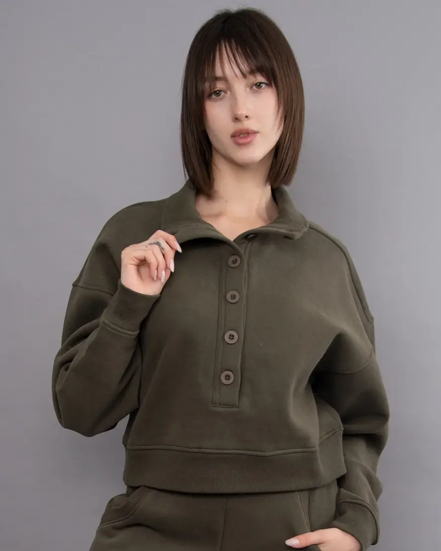 RD Style Malta Fleece Mock Neck Pullover