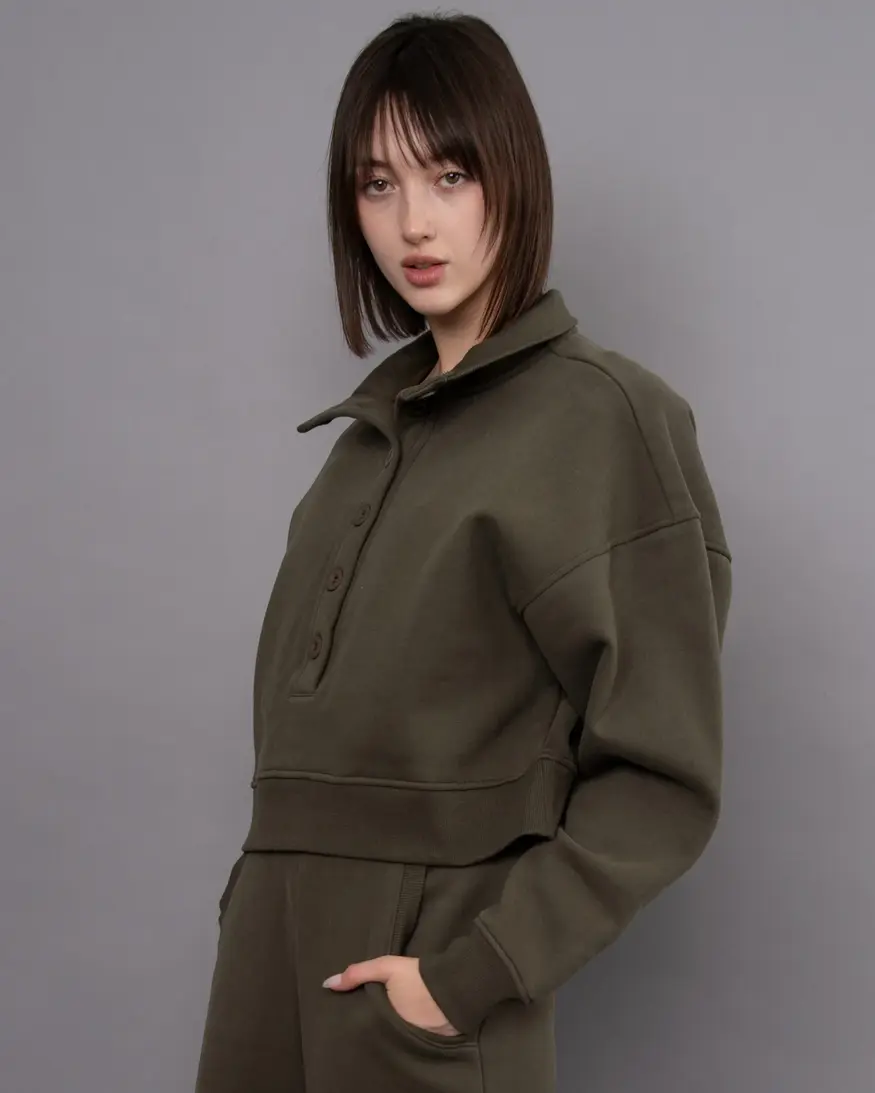 RD Style Malta Fleece Mock Neck Pullover