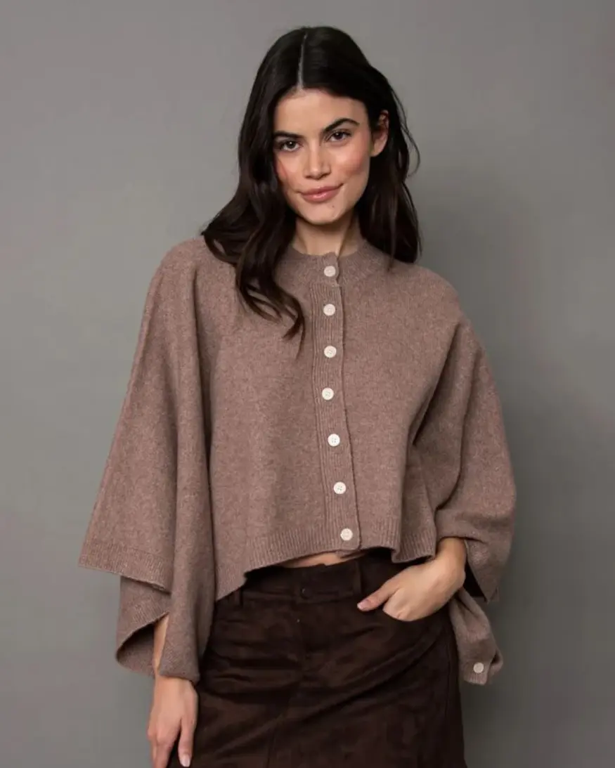 RD Style Costanza Button Poncho