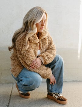 Brunette The Label Bubble Sherpa Jacket