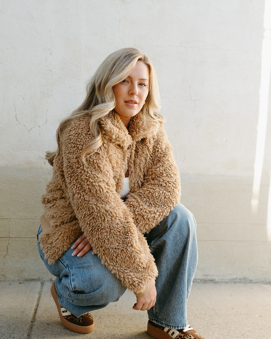 Brunette The Label Bubble Sherpa Jacket