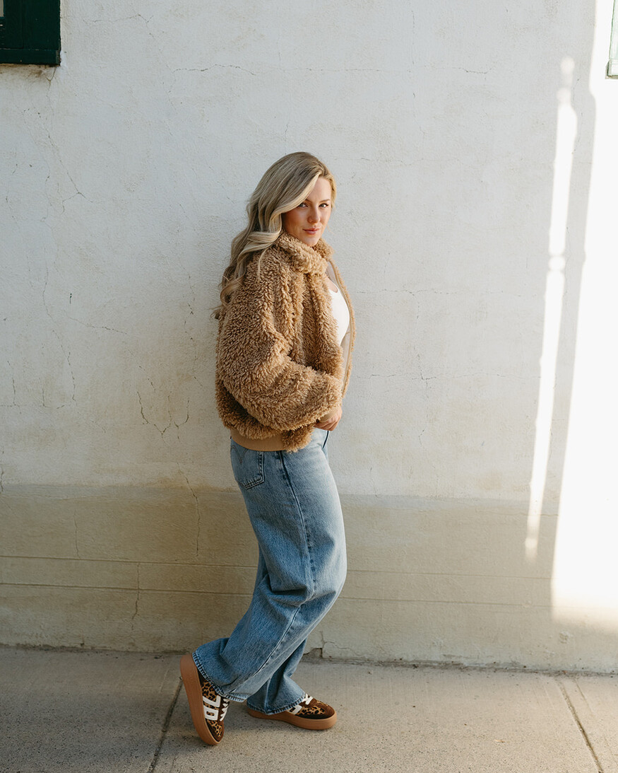 Brunette The Label Bubble Sherpa Jacket