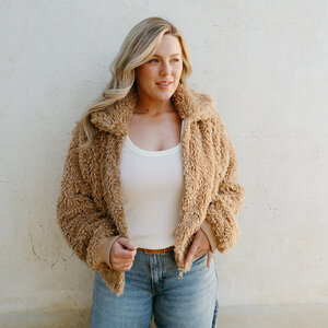 Brunette The Label Bubble Sherpa Jacket