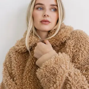 Brunette The Label Bubble Sherpa Jacket