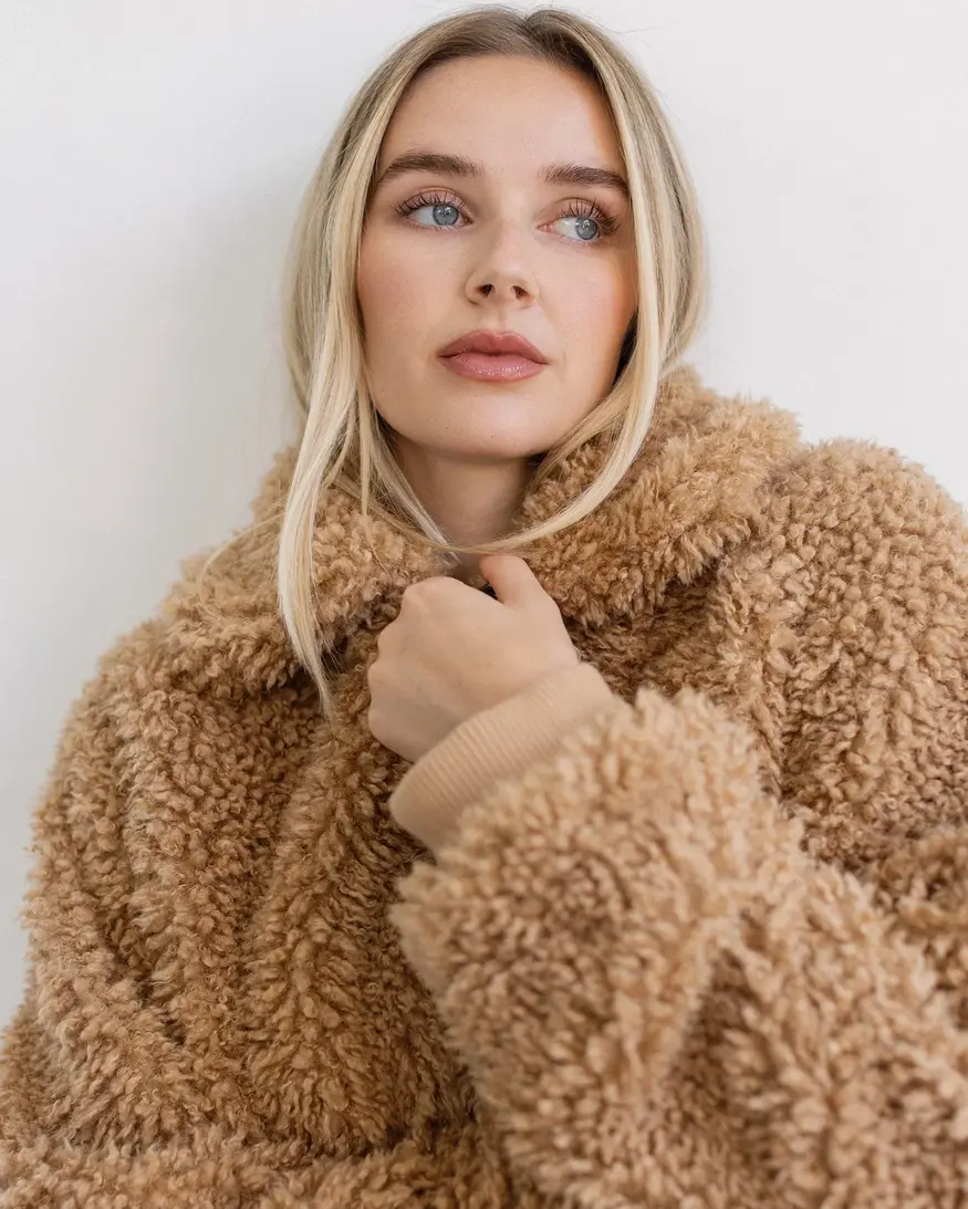 Brunette The Label Bubble Sherpa Jacket