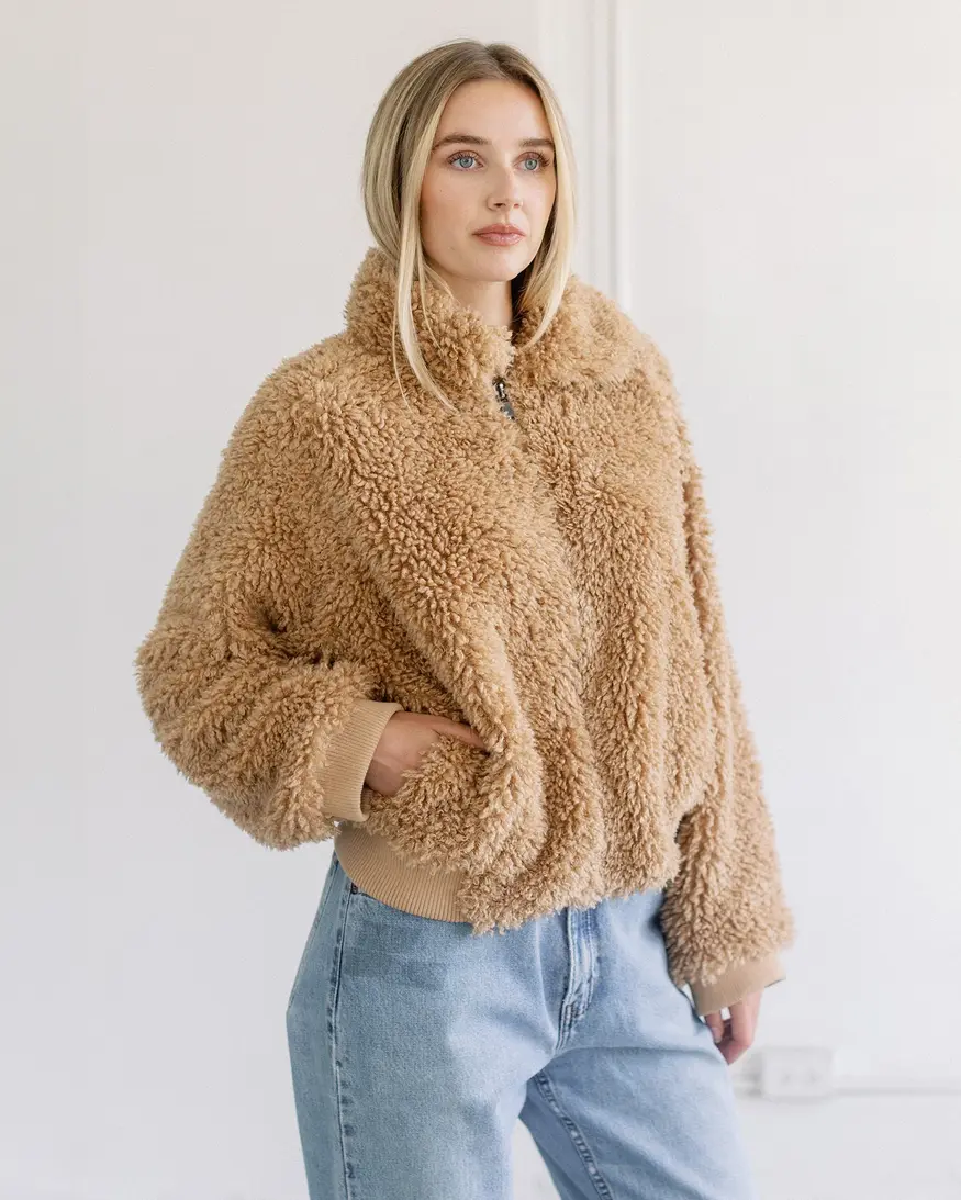 Brunette The Label Bubble Sherpa Jacket