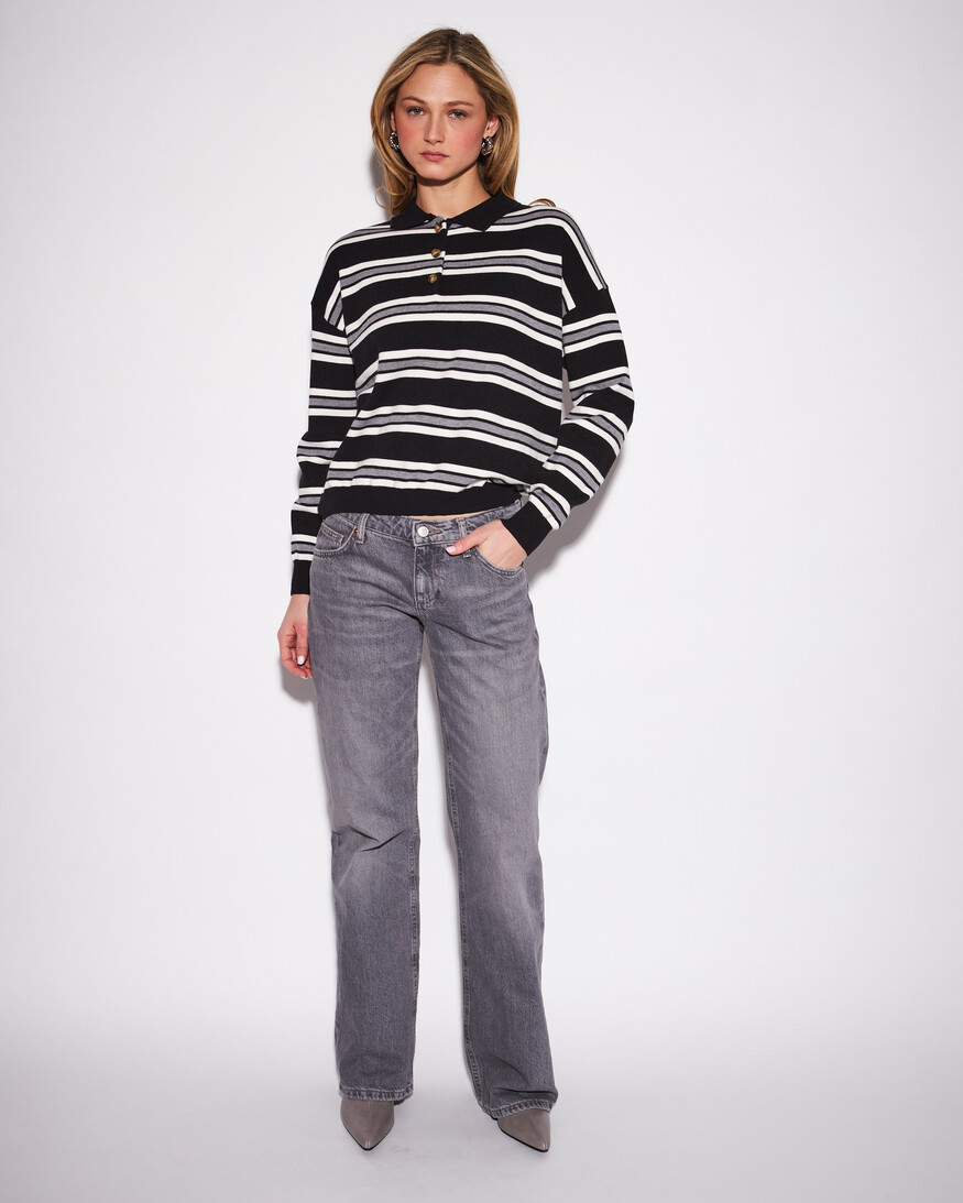 John + Jenn Poppy Polo Knit