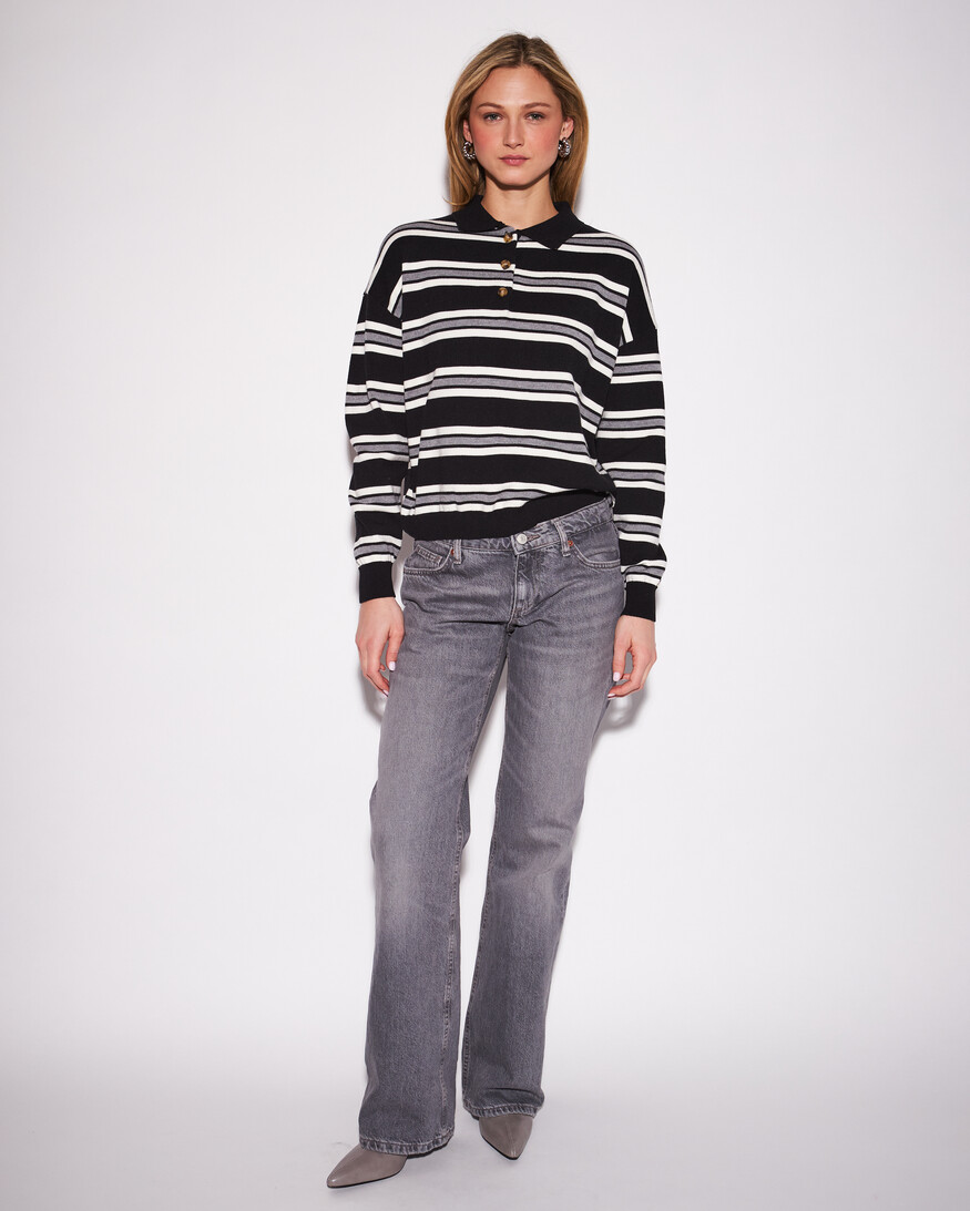 John + Jenn Poppy Polo Knit
