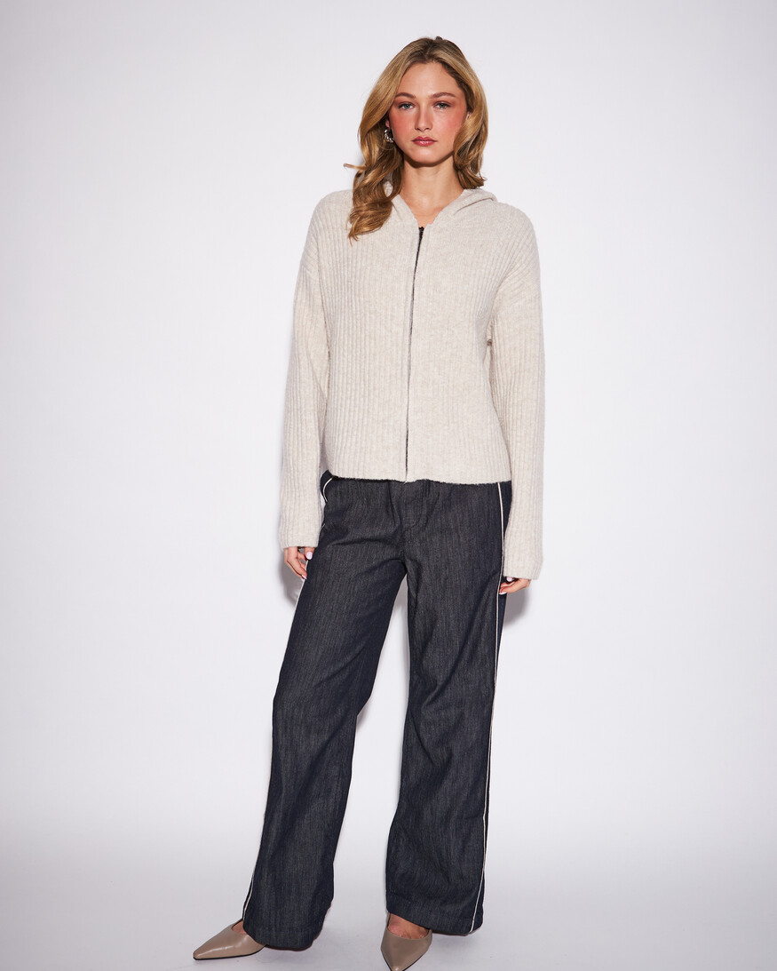 John + Jenn Gavin Hooded Zip Knit