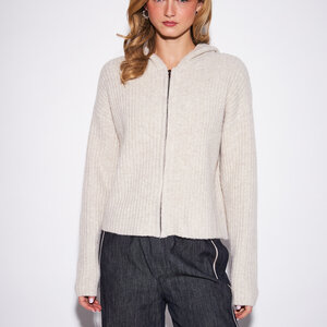 John + Jenn Gavin Hooded Zip Knit