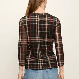 Sanctuary Mesh 3/4 Sleeve Top