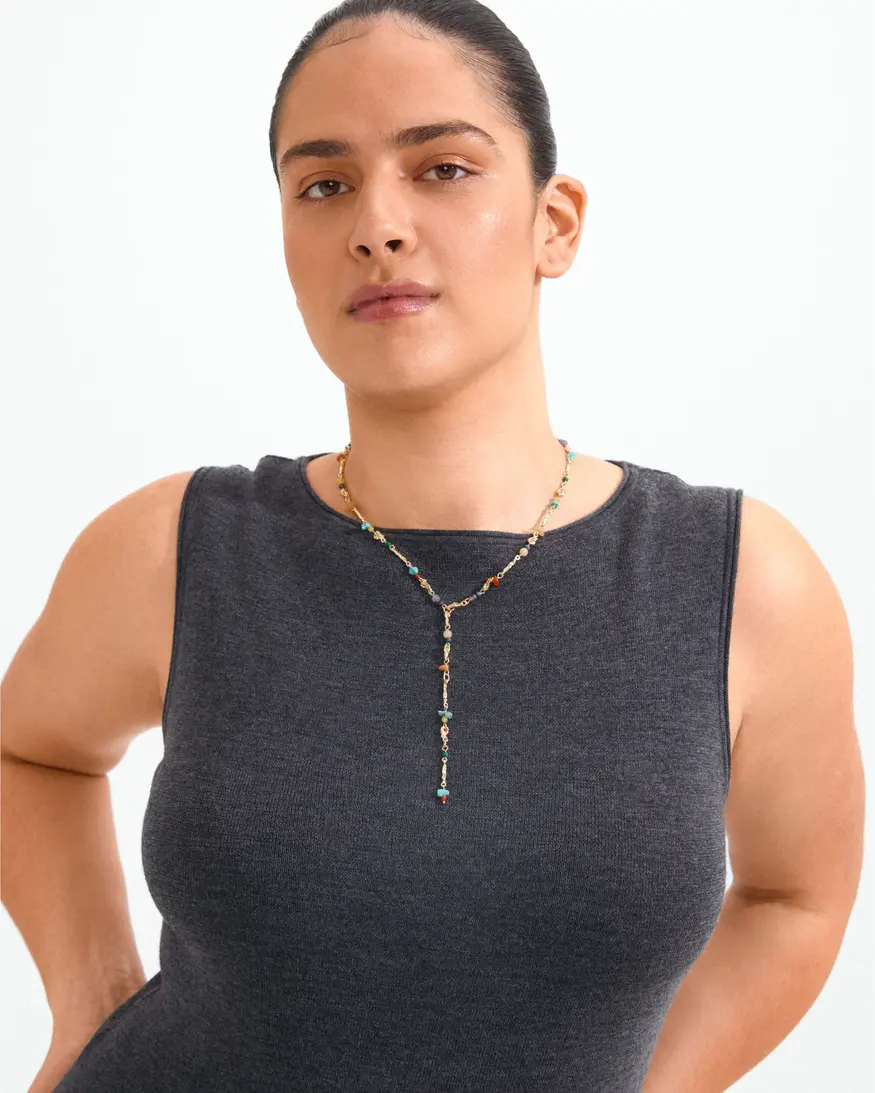 Pilgrim Trace Y Necklace