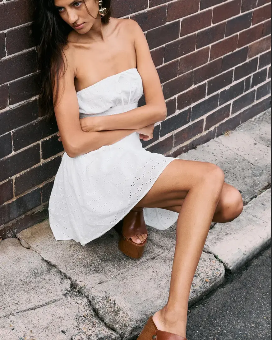 Mink Pink Anisa Embroidered Mini
