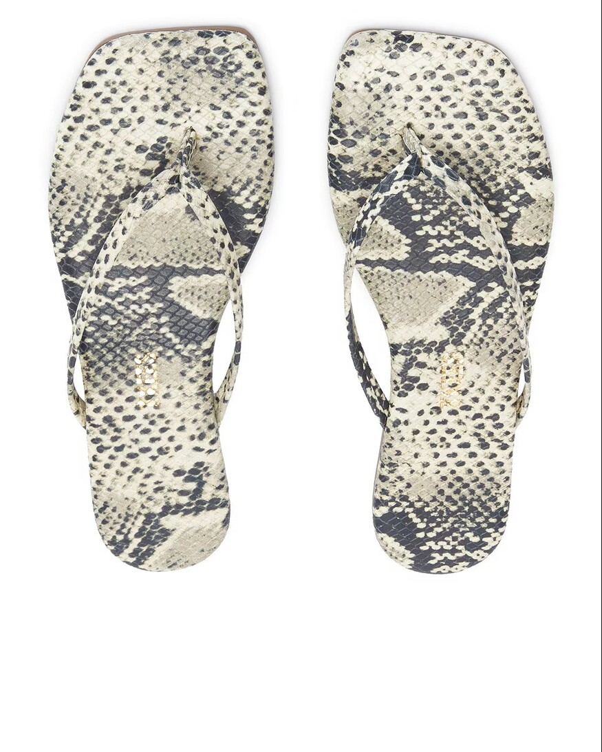 TKEES Square Toe Exotics Sandal