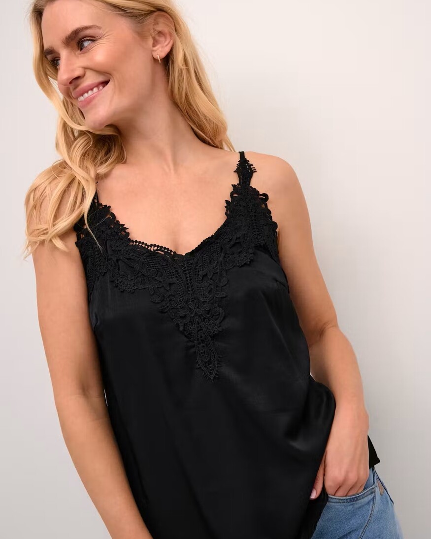 Cream Anna Cami Top