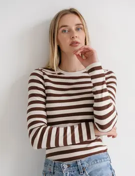 Brunette The Label Ribbed Long Sleeve