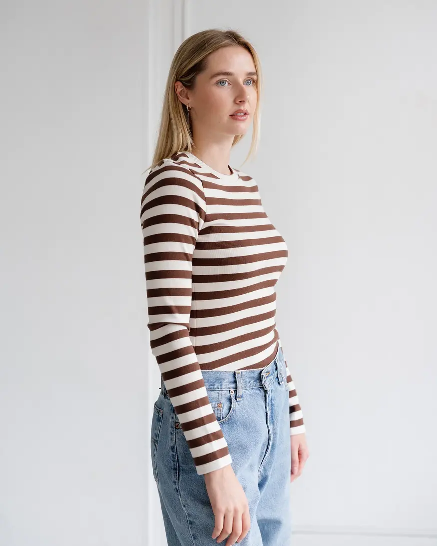 Brunette The Label Ribbed Long Sleeve