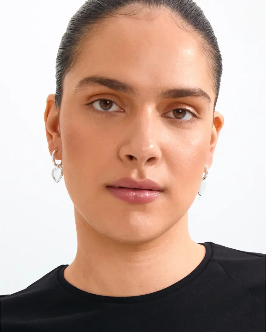 Pilgrim Arien Heart Earrings